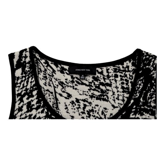 Womens Jones New York Acrylic Wool Black Sugar Stretchy Sleeveless Tank Top Sz M - Picture 3 of 3